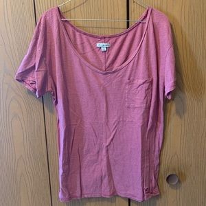 🌸 3/$20 AE Pink Striped Shirt